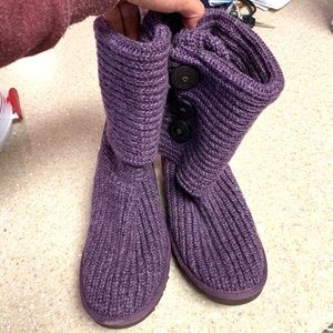 Purple knit Uggs